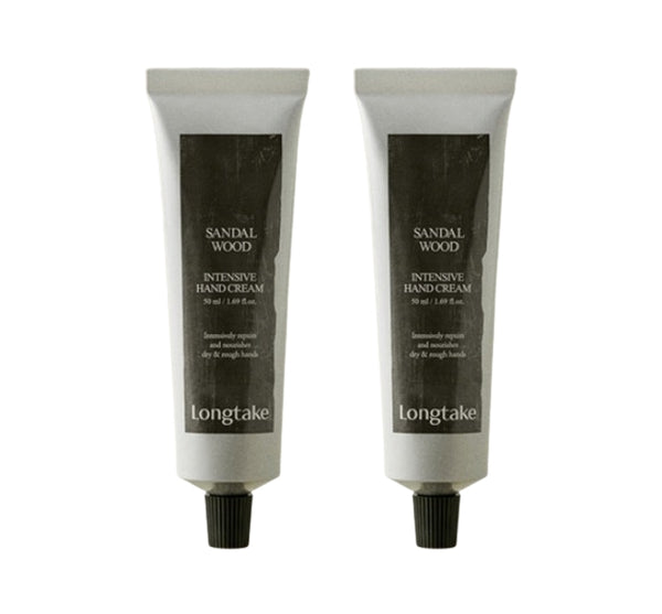 2 x LONGTAKE Sandalwood Intensive Hand Cream 50ml from Korea