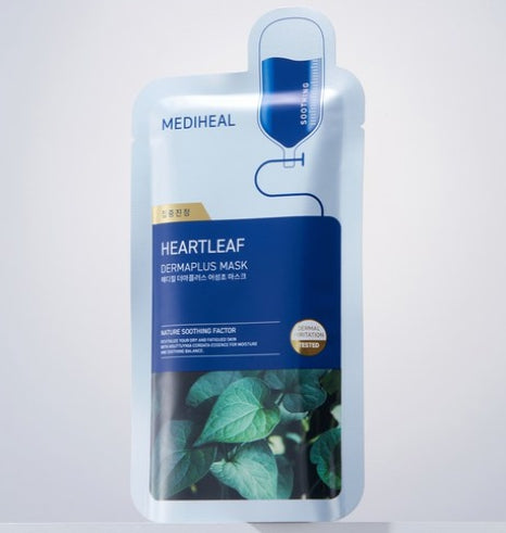 MEDIHEAL Dermaplus Heartleaf Mask 10 Sheets