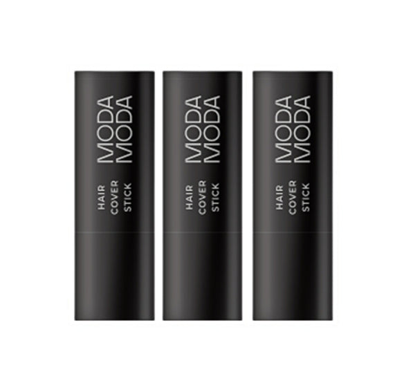 3 x MODAMODA Pro-Change hair Cover Stick #01 Black 3.5g from Korea