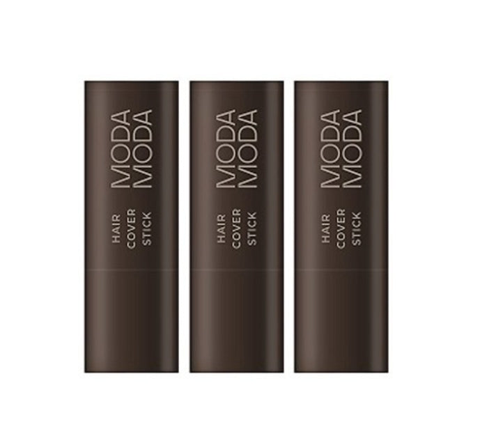 3 x MODAMODA Pro-Change hair Cover Stick #02 Dark Brown 3.5g from Korea