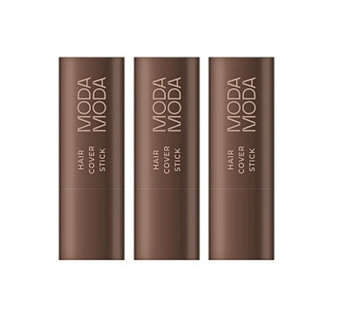 3 x MODAMODA Pro-Change hair Cover Stick #03 Natural Brown 3.5g from Korea