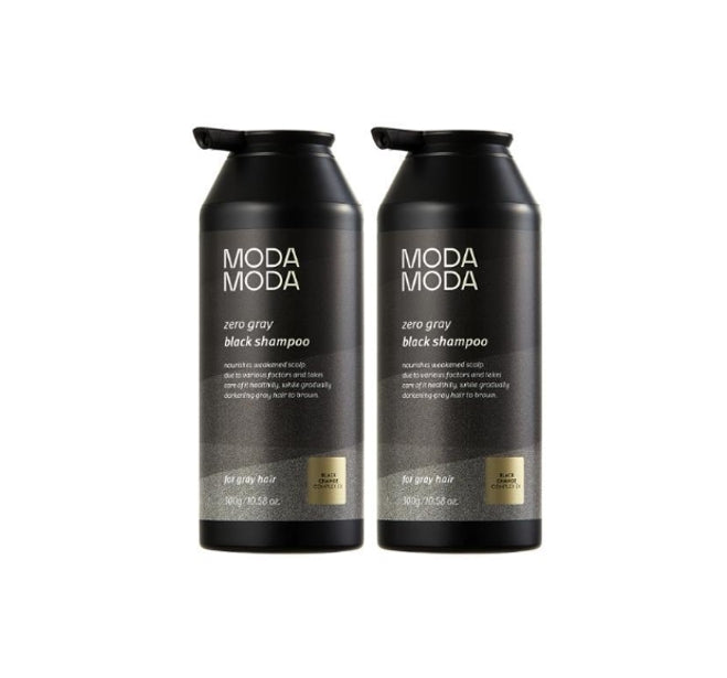 2 x MODAMODA Zero Gray Black Change Shampoo 300g from Korea_updated