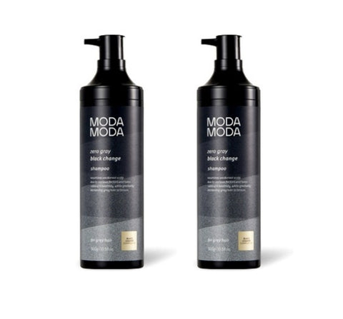 2 x MODAMODA Zero Gray Black Change Shampoo 300g from Korea