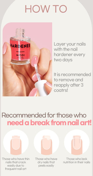 ETUDE MODI Spa Nail Hardener 9ml (2 Colors; Coral, Red) from Korea