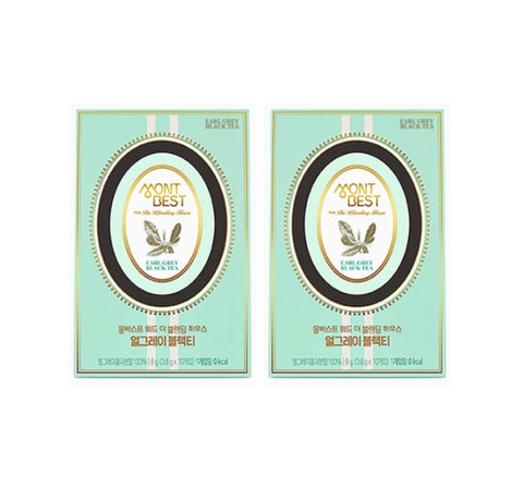 2 X MONTBEST With The Blending House Earl Grey Black Tea, 10 sticks from Korea_KT