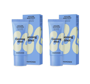 2 x Mamonde Calming Shot Azulene Suncream 35ml, SPF50+ PA++++ from Korea