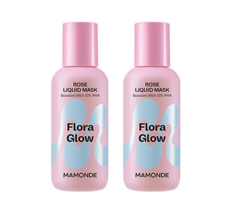 2 x Mamonde Flora Glow Rose Liquid Mask 80ml from Korea