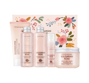 NATURE REPUBLIC Bulgarian Rose Skincare Set (5 Items) from Korea