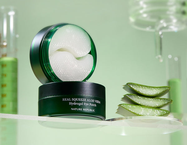 NATURE REPUBLIC Real Squeeze Aloe Vera Hydrogel Eye Patch from Korea