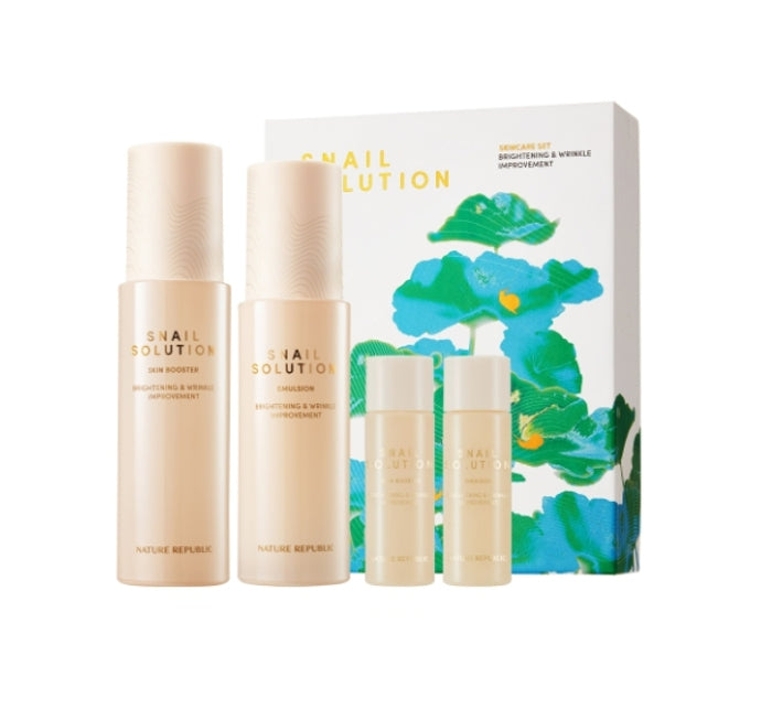 NATURE REPUBLIC Snail Solution Skincare Set (4 Items) from Korea