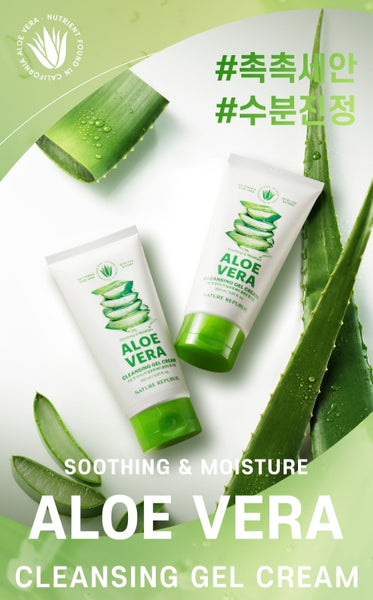 NATURE REPUBLIC Soothing & Moisture Aloe Vera Foam Cleanser 150ml from Korea