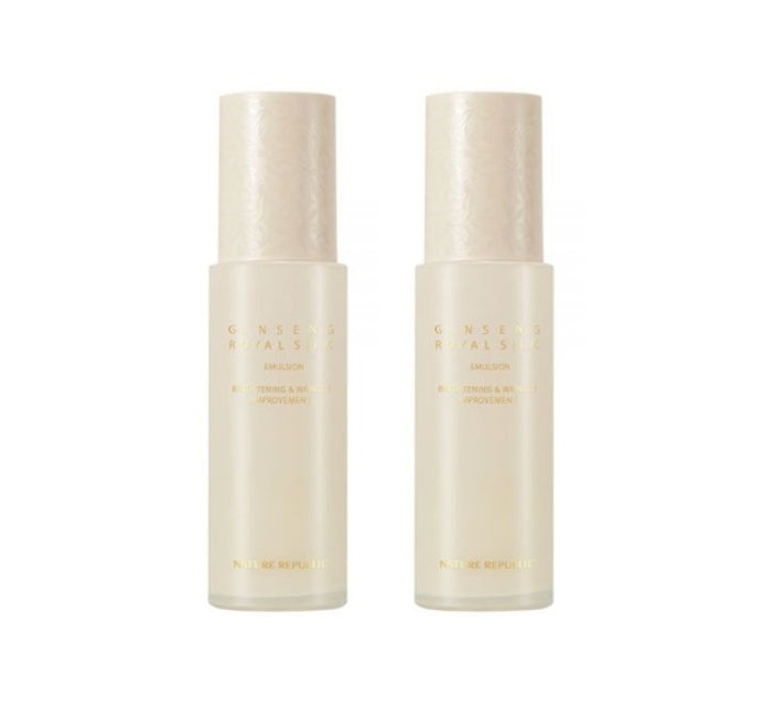 2 x NATURE REPUBLIC Ginseng Royal Silk Emulsion 120ml from Korea