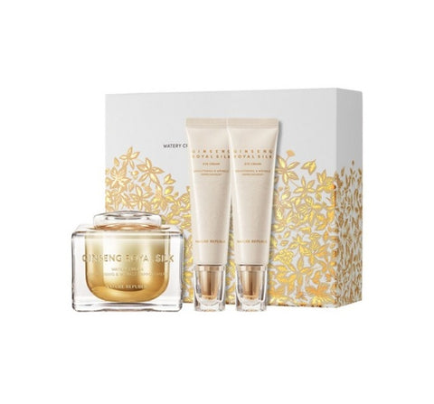 NATURE REPUBLIC Ginseng Royal Silk Watery Cream Set (3 Items) from Korea