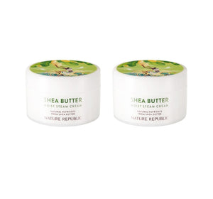 2 x NATURE REPUBLIC Shea Butter Moist Steam Cream for Combination Skin 100ml from Korea