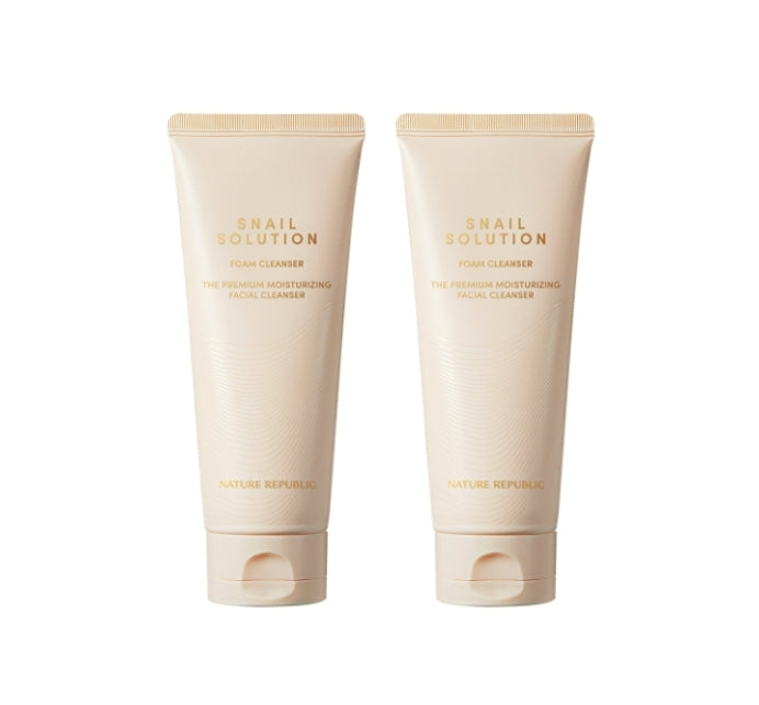 2 x NATURE REPUBLIC Snail Solution Foam Cleanser 150ml from Korea