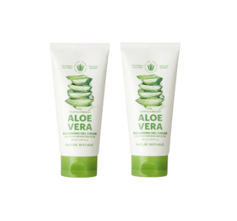 2 X NATURE REPUBLIC Soothing & Moisture Aloe Vera Foam Cleanser 150ml from Korea