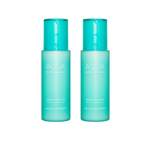 2 x NATURE REPUBLIC Super Aqua Max Watery Emulsion 130ml from Korea