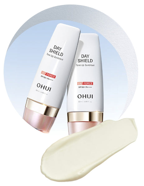 2 x O HUI Day Shield Tone Up Sunblock UV Force 50ml  SPF50+, PA++++ from Korea_updated in 2024