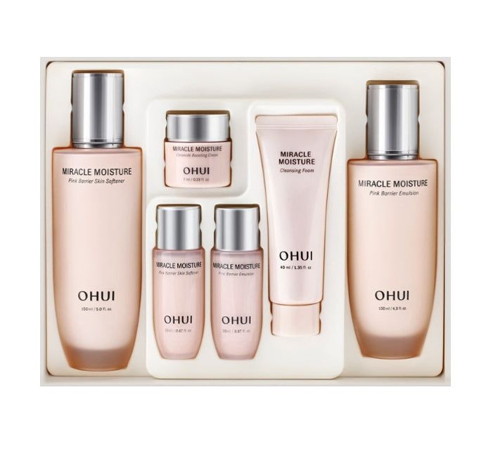 O HUI Miracle Moisture Pink Barrier Nov. 2024 Set (6 Items) from Korea