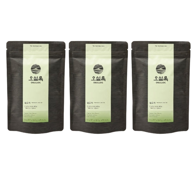 3 x OSULLOC Fresh Roasted Green Tea 50g (Leaf Tea, Green Tea) from Korea