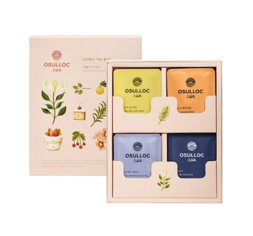 OSULLOC Lovely Tea Gift Set, 12EA (4 Flavors x 3EA) from Korea_KT