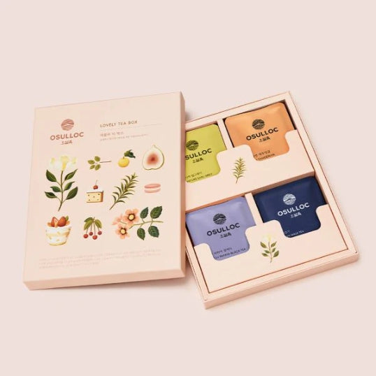 OSULLOC Lovely Tea Gift Set, 12EA (4 Flavors x 3EA) from Korea_KT