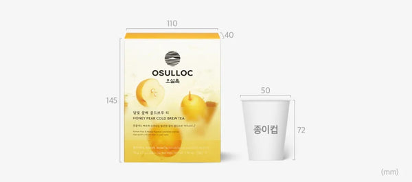 OSULLOC Honey Pear Cold Brew Tea, 1 Box 20ea, from Korea_KT