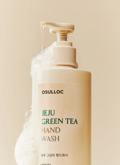 OSULLOC Jeju Green Tea Hand Wash 300ml + Jeju Green Tea Hand Lotion 300ml, from Korea_KT