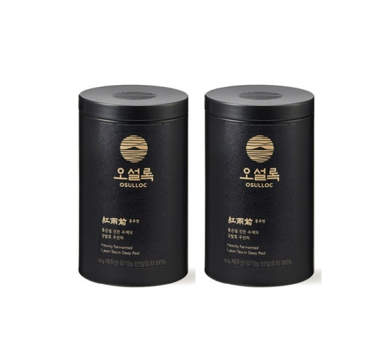 2 X OSULLOC RED UJEON Premium Tea, 1 Pack 60g, from Korea