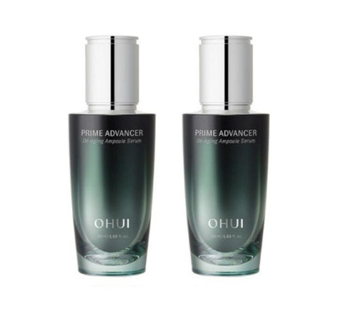 2 x O HUI Prime Advancer De-aging Ampoule Serum 50ml from Korea