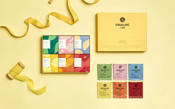 OSULLOC O Thank You Tea Box Gift Set, 30ea (5 x 6 Flavors), from Korea_KT