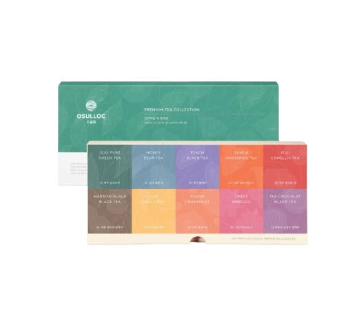 OSULLOC Premium Tea Collection Gift Set, 40 Tea Bags (10 Flavors x 4 Tea Bags), from Korea_KT