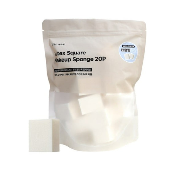 PICCASSO Latex Sponges Square Pack Refill (20 pcs) from Korea