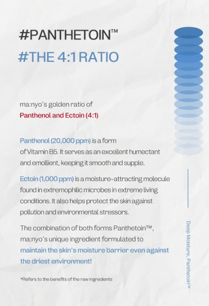 ma:nyo Panthetoin Essence Toner 200ml + Panthetoin Cream 80ml from Korea