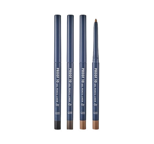 2 X ETUDE Proof 10 Gel Waterproof Eyeliner Pencil , from Korea