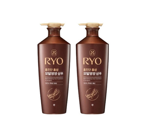 2 x Ryo Hongjindan Ginseng Nutrition Shampoo 820ml from Korea