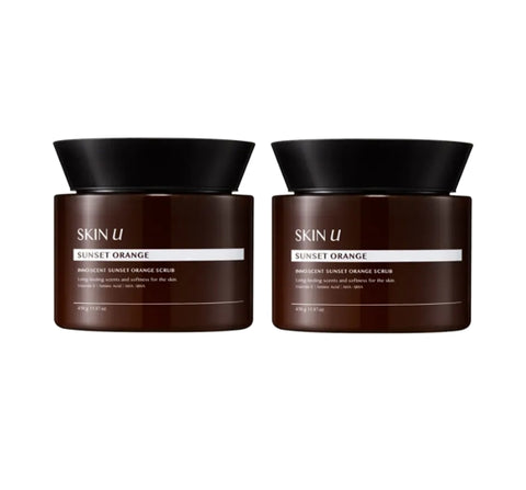 2 X HAPPY BATH Skin U Innoscent ( Sunset Orange ) Scrub 450g from Korea