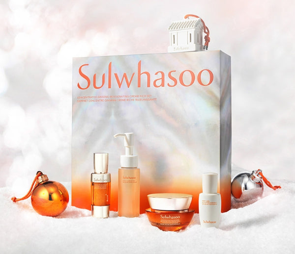 Sulwhasoo Concetrated Ginseng Rejuvenating Cream Rich Holiday Set (5 Items) from Korea