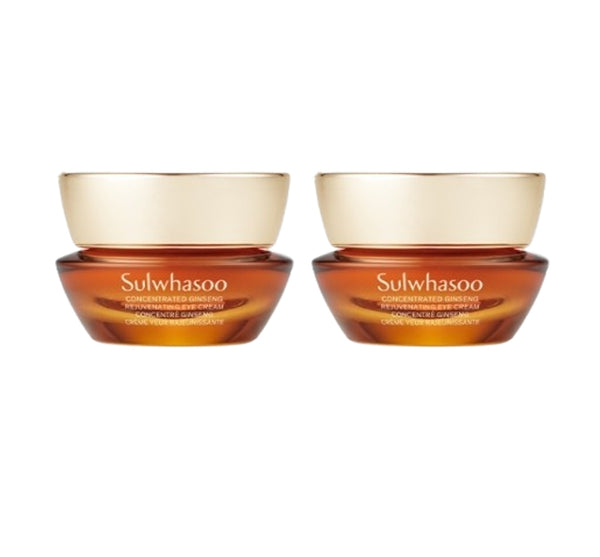 2 x Sulwhasoo Concentrated Ginseng Rejuvenating Eye Cream 15ml + Samples(5 Items) from Korea_updated in 2024