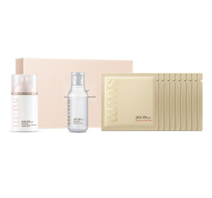 Su:m37 Sun-away Cooling Watery Sun Block AD Nov. 2024 Set (3 Items) from Korea