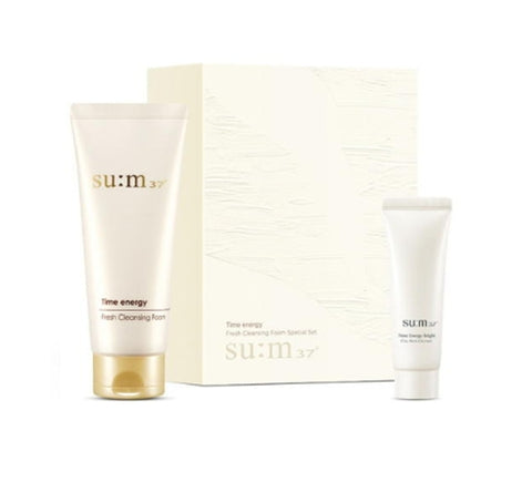 Su:m37 Time Energy Fresh Cleansing Foam June 2024 Set (2 Items) from Korea