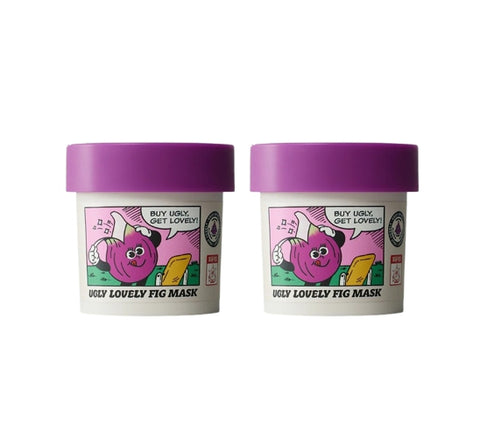 2 X THE FACE SHOP UGLY LOVELY FIG Mask 100ml from Korea