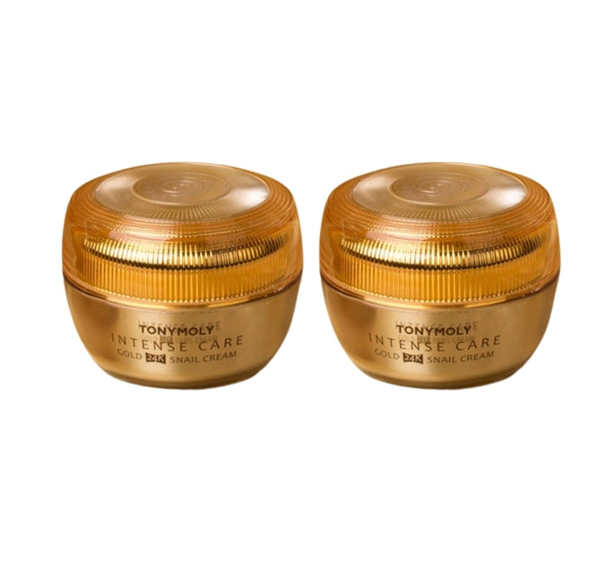 2 x TONYMOLY Intense Care Gold 24K Snail Cream 45ml from Korea