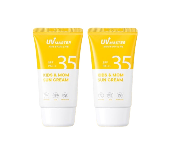 2 x TONYMOLY UV Master Kids & Mom Sun Cream 45ml, SPF35 PA+++ from Korea