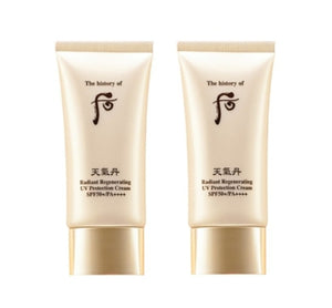 2 x The History of Whoo Cheongidan Hwahyun Radiant Regenerating UV Protection Cream 50ml from Korea