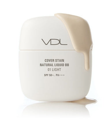 2 x VDL Cover Stain Natural Liquid BB 50ml, SPF50+ PA+++, 2 Colours from Korea