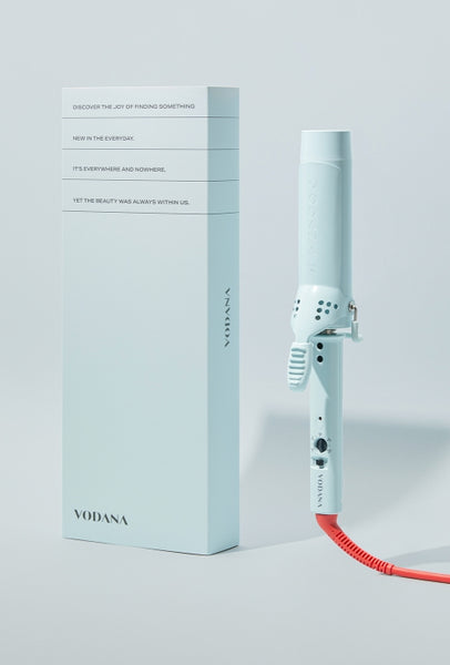 VODANA Glam Wave Curling Iron 40mm Tangerine Mint from Korea_H