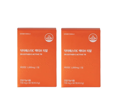 2 X ESTHER FORMULA Vitamin C Active TR, 60 Capsuls from Korea_KT