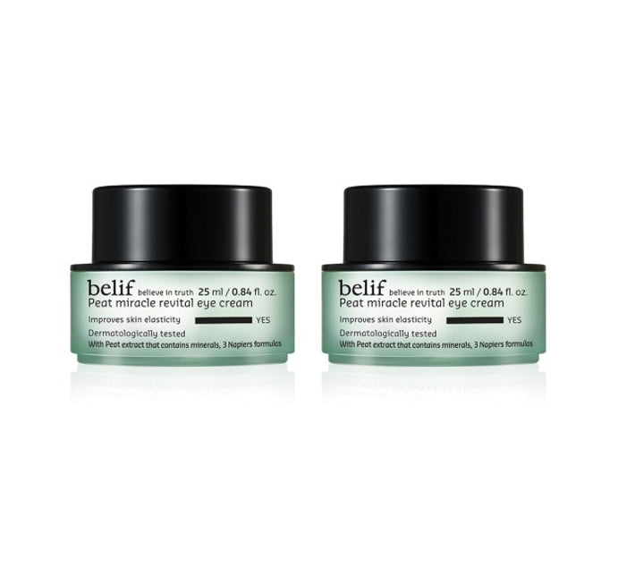 2 x belif Peat Miracle Revital Eye Cream 25ml from Korea