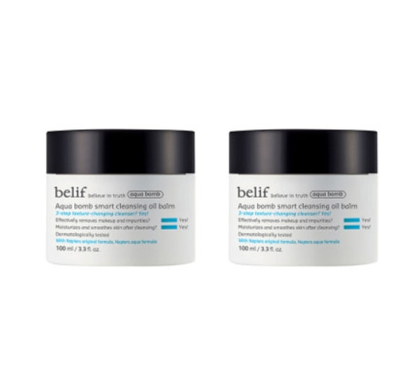 2 x belif Aqua Bomb Smart Cleansing Oil Balm 100ml from Korea